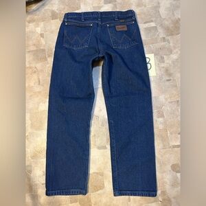 Wrangler 47MWZ Cowboy Cut Jeans Men’s 34x30 Dark Wash Regular Fit Western Denim